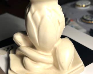 Rookwood Lotus Flower Candlestick Holder