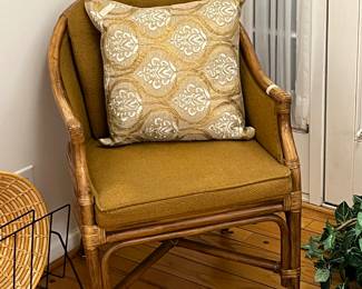 Bamboo cane arm chair
