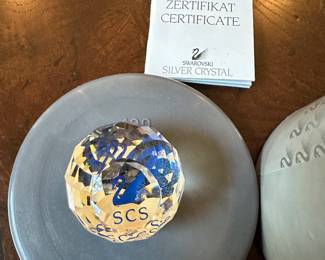 #115 - $16.00 - Swarovski ball faceted logo