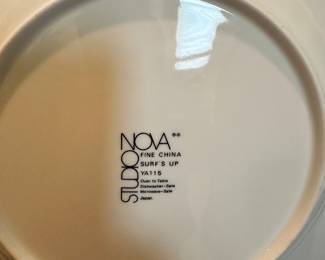 #68 - $60.00 - Studio Nova, Sun Bathing fine China (6 plates)