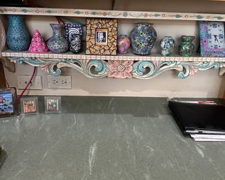 #34 - $80.00 - Painted shelve 38Wx11D Norway