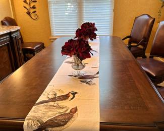 #5 - $46.00 - Runner birds with 3 vases and flowers