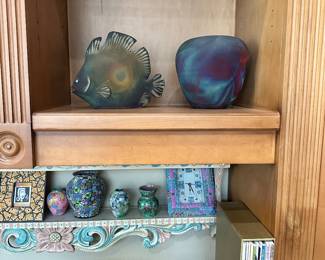 #34 - $80.00 - Painted shelve 38Wx11D Norway