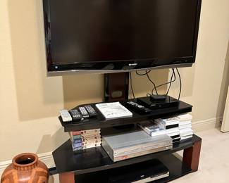 #47 - $200.00 - Sharp Aquos 50" TV and TV Stand 59Tx42Wx21D