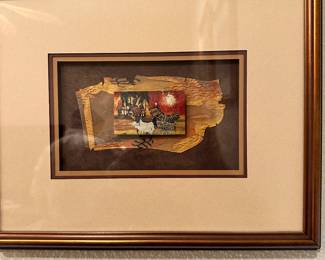 #46 - $90.00 - #C Pam Wynn original painting miniature on clay 12x16