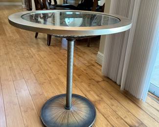 #18 - $90.00 - Side table with face painted 24x22T