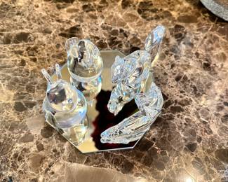 #143 - $24.00 - Animal figurines set of 4 (squirl, bird, fish, bunny)