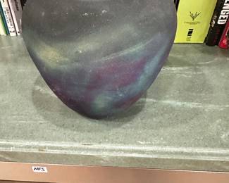 #156 - $40.00 - Leslie Mitchell Meneola TX vase 7Wx7T