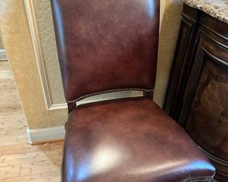 #1 - $1,050.00 - Thomasville Hills of Tuscany dining table 78"L + 20"Lx2 x 48W x 30"H - 6 chairs + 2 arms (24"W x 44"T)