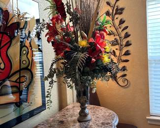 #11 - $70.00 - Floral arrangement birds of paradise/hibiscus 56Tx30