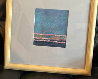 #161 - $60.00 - Pam Wynn "Waves" Picture 17" x 17"