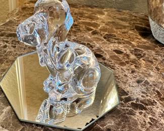 #132 - $40.00 - Daum France crystal basset hound