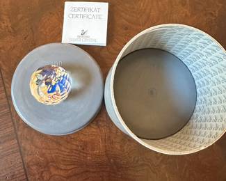 #115 - $16.00 - Swarovski ball faceted logo