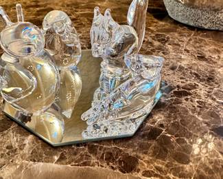 #143 - $24.00 - Animal figurines set of 4 (squirl, bird, fish, bunny)