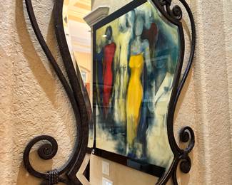 #158 - $140.00 - Iron mirror 30x44