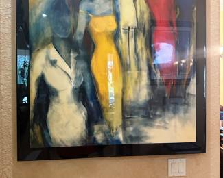 #160 - $200 - The Lady in the Red Dress 49" x 44"