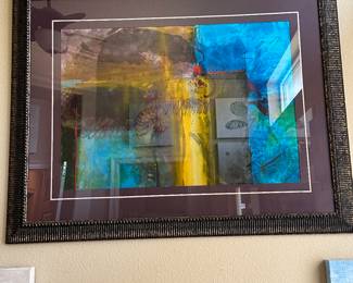 #13 - $150.00 - Abstract water color Pam Wynn 42Wx32T