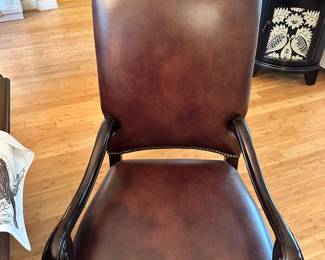 #1 - $1,050.00 - Thomasville Hills of Tuscany dining table 78"L + 20"Lx2 x 48W x 30"H - 6 chairs + 2 arms (24"W x 44"T)