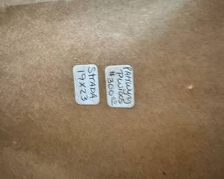 #30 - $120.00 - Pam Wynn original charcoal & orange color 19x23 (retail $300)