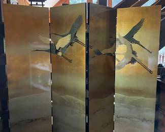 #49 - $250 Gold lacquer 4 panel screen 72H x 18Each W
