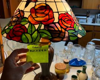 .#34 - $75  Tiffany style lamp 18Wx24H