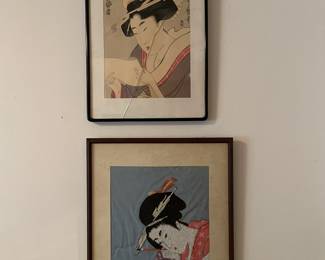 #66 - Two Japanese wood blocks                                                             Top Piece:  $80                                                                             
Bottom Piece:  $50