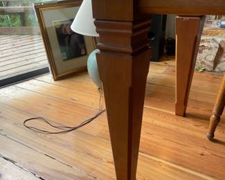 #41 $575 Oak Dining table with square legs    96W X 30D X 30H 