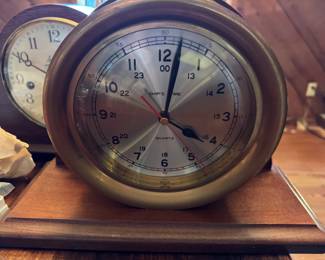 .#32 - $60 - ship's time quartz clock 