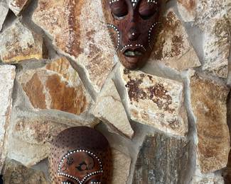 #35 - $90 Set of 2 African Masks 