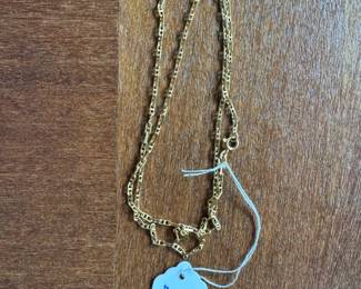 #100 - $525 - 18Kt gold chain 27" Long - 16.12 grams 