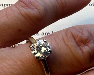 #83 - 14kt yellow gold setting 0.97 ct - size 8.5 - $2,285.00