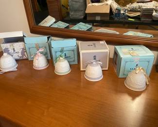 #68 - Lladro bells not available for pre sale unless you buy all 5 - $14 each ,