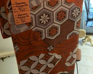 #93 - $64 Japanese Kimono Sari 141" Long (Red)