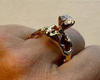 2#82 - 14kt gold setting ring - size 6 - 7.05 grams $175