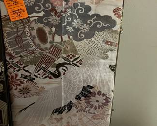 0#95 - $50 Japanese Kimono Sari 96" Long (greys)