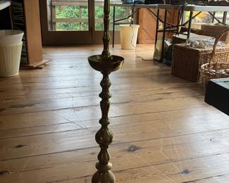 #80 - $60  Brass Candlestick  37"H