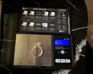 #82 - 14kt gold setting ring - size 6 - 7.05 grams $175