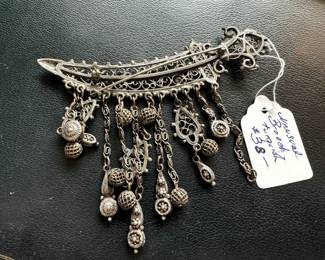 #120 - Unusual brooch - sword - possibly turquish $38
