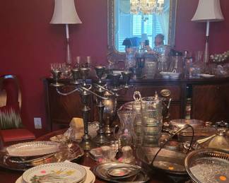 Silver, Crystal , China, Chandelier