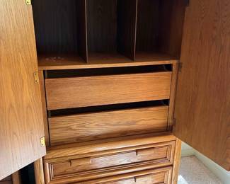 Interior of Thomasville Clothing Cabinet Dresser