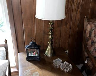 Vintage retro brass lamp