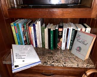 A few of the cookbooks available at this sale