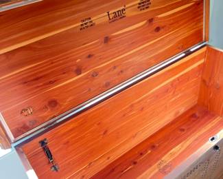 Inside of Lane Cedar Chest