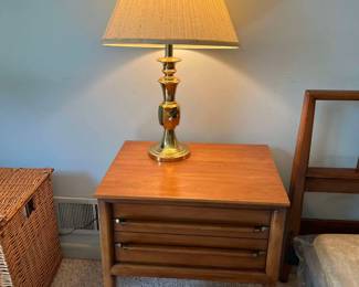 MCM Willett Bed Side Table Matches Off Set Mirror Dresser and Credenza