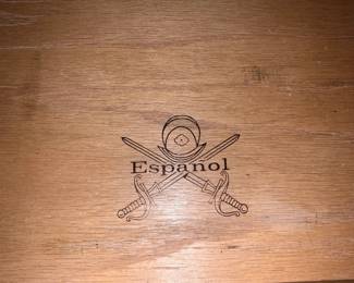 Inside of Vintage MCM Link-Taylor Brand Espanol furniture
