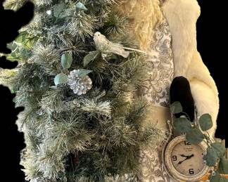Life-size Santa with Tree