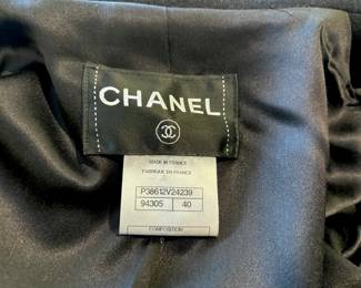 Chanel Full Length Wool & Cashmere Coat Label