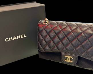 Chanel black Caviar Shoulder Bag