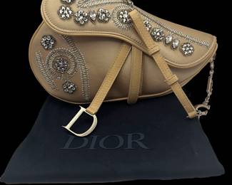 Dior Rhinestone Saddlebag