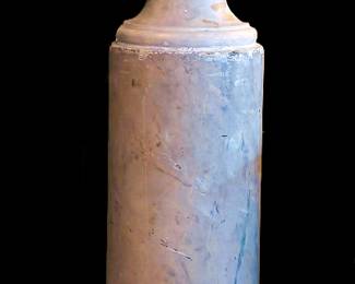 Marble Bust on Marble Pedestal Base 79" tall